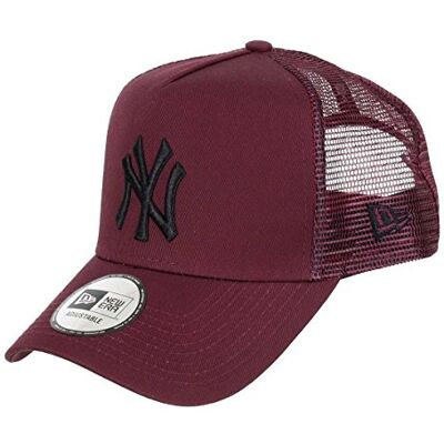 New Era League Essential Trucker New York Yankees Maroon/Black Casquette 9FORTY AFRAME Homme, FR : Taille Unique (Taille Fabricant : OSFA) New Era League Essential Trucker New York Yankees Maroon/Black Casquette 9FORTY AFRAME Homme, FR : Taille Unique (Taille Fabricant : OSFA)