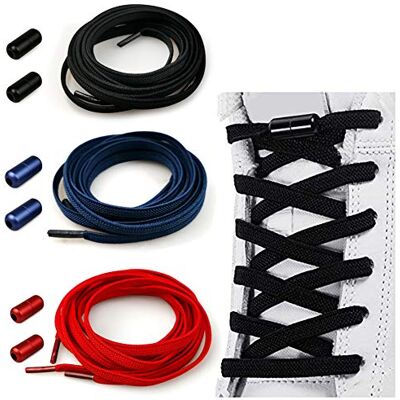 MXKOCO Lacets Élastiques Silicone avec Fermeture Métal Sans Liaisons Universel pour Enfant/Adulte Lacets de Sport/Course MXKOCO Lacets Élastiques Silicone avec Fermeture Métal Sans Liaisons Universel pour Enfant/Adulte Lacets de Sport/Course