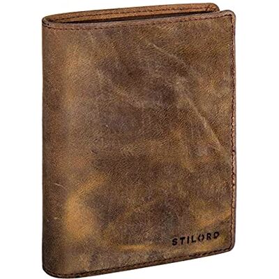 STILORD "Emil" Porte-monnaie Hommes Cuir anti RFID Portefeuille Classique Format Portait idéal Cartes de Crédit Pièce d'Identité Monnaie Couleur:torino marron STILORD "Emil" Porte-monnaie Hommes Cuir anti RFID Portefeuille Classique Format Portait idéal Cartes de Crédit Pièce d'Identité Monnaie Couleur:torino marron