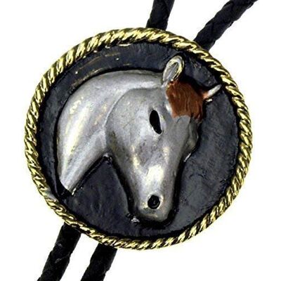Piratenladen Bolo Tie Pony Style naïve Tête de cheval Bolotie Cravate western Piratenladen Bolo Tie Pony Style naïve Tête de cheval Bolotie Cravate western