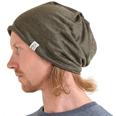CHARM Casualbox Bonnet 100 % lin bandeau cache-cou chapeau d'été fabriqué au Japon, Kaki, taille unique CHARM Casualbox Bonnet 100 % lin bandeau cache-cou chapeau d'été fabriqué au Japon, Kaki, taille unique