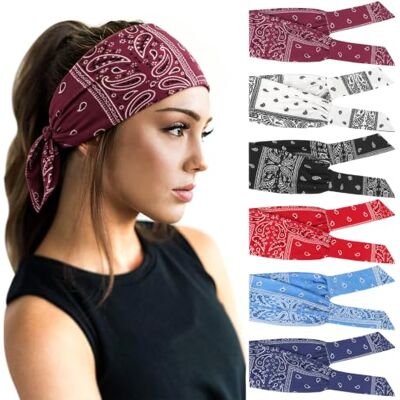 DRESHOW 6 Pièces Bandeau Cheveux pour Femme Yoga Courir Bandeaux Sport Entraînement Bandeaux Mignon Accessoire DRESHOW 6 Pièces Bandeau Cheveux pour Femme Yoga Courir Bandeaux Sport Entraînement Bandeaux Mignon Accessoire