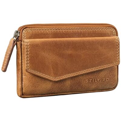 STILORD Cruz Étui à clés vintage en cuir avec compartiments pour cartes RFID, étui à clés en cuir véritable pour clés de voiture et cartes de crédit, Marron pérouse, S, Porte-monnaie STILORD Cruz Étui à clés vintage en cuir avec compartiments pour cartes RFID, étui à clés en cuir véritable pour clés de voiture et cartes de crédit, Marron pérouse, S, Porte-monnaie