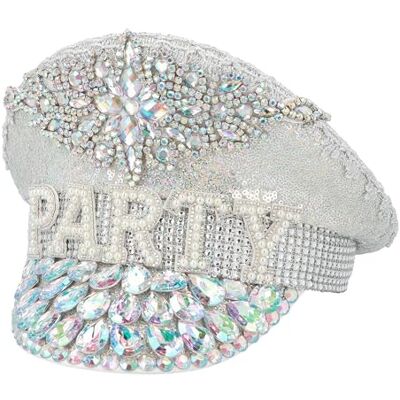 Boland 01449 Bonnet de fête scintillant, chapeau pour fête à thème ou carnaval, accessoire pour costume de carnaval et festival Boland 01449 Bonnet de fête scintillant, chapeau pour fête à thème ou carnaval, accessoire pour costume de carnaval et festival
