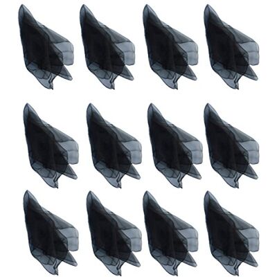 Hoerev Marque jonglerie et mouchoirs de danse Paquet de 12 env., 60 cm x 60 cm, 12 Noir Hoerev Marque jonglerie et mouchoirs de danse Paquet de 12 env., 60 cm x 60 cm, 12 Noir