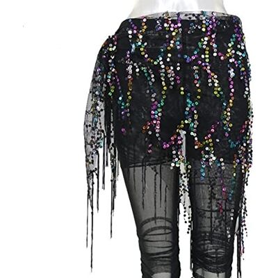 LIANYG Jupes Danse Orientale Costumes de Danse du Ventre Sequins Tassel Belly Dance Foulard de la Hanche pour Femme Ceinture de Danse du Ventre LIANYG Jupes Danse Orientale Costumes de Danse du Ventre Sequins Tassel Belly Dance Foulard de la Hanche pour Femme Ceinture de Danse du Ventre