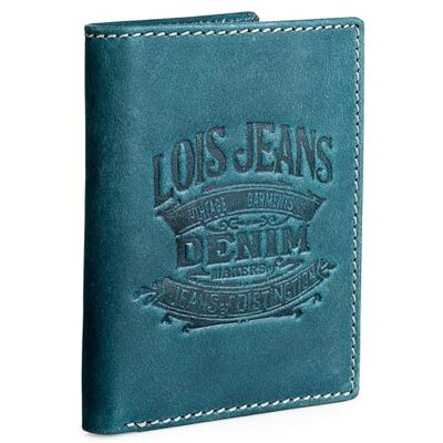 Lois Portemonnee Portemonnee Leer Portemonnee Heren Functioneel en Duurzaam Wallet For Men, Mens Wallet met Tijdloze, Bestendige Leer. RFID Portemonnee., Blauw Lois Portemonnee Portemonnee Leer Portemonnee Heren Functioneel en Duurzaam Wallet For Men, Mens Wallet met Tijdloze, Bestendige Leer. RFID Portemonnee., Blauw