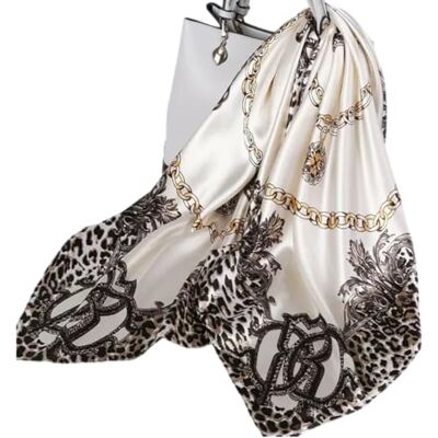 Ecroon Écharpe élégante en soie pour femme Ecroon Écharpe élégante en soie pour femme