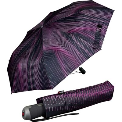 Knirps Parapluie de poche E.200 Medium Duomatic, Sound Sunset, 98 cm, Rayé en filigrane Knirps Parapluie de poche E.200 Medium Duomatic, Sound Sunset, 98 cm, Rayé en filigrane