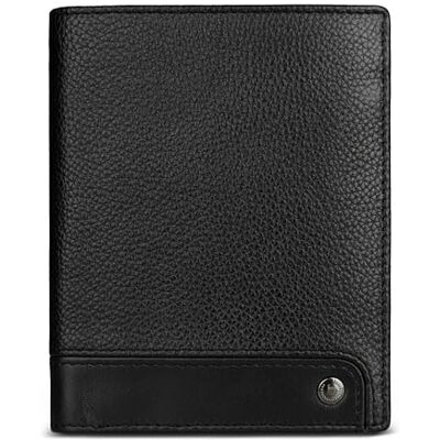 bugatti Due portefeuille homme en cuir avec protection RFID portefeuille avec rabat noir bugatti Due portefeuille homme en cuir avec protection RFID portefeuille avec rabat noir