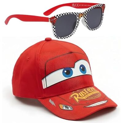 Disney Lunettes de soleil casquette de baseball pour enfants ensemble d'accessoires d'été léger chapeau de soleil UV400 lunettes de soleil enfants lunettes de soleil vacances plage Disney Lunettes de soleil casquette de baseball pour enfants ensemble d'accessoires d'été léger chapeau de soleil UV400 lunettes de soleil enfants lunettes de soleil vacances plage