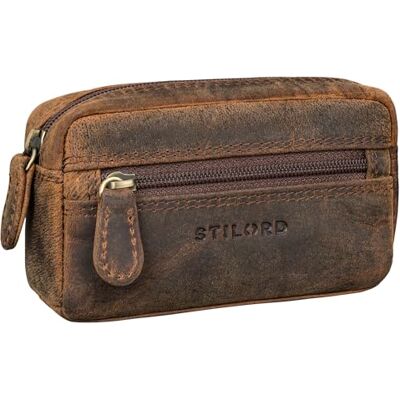 STILORD "Neal" Pochette Porte Clef Cuir Vintage Étui Clés Mini Portefeuille Porte-monnaie Petite Porte-Carte Étui Anti RFID en Boîte Cadeau Couleur:kreta brun STILORD "Neal" Pochette Porte Clef Cuir Vintage Étui Clés Mini Portefeuille Porte-monnaie Petite Porte-Carte Étui Anti RFID en Boîte Cadeau Couleur:kreta brun