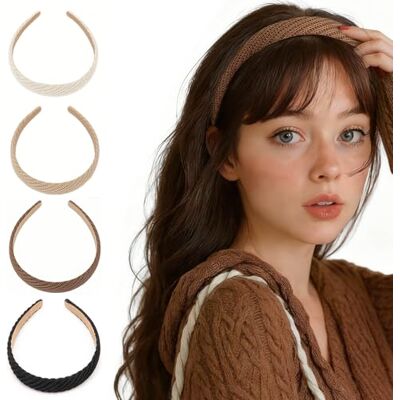 DRESHOW 4 Pièces Bandeaux pour Femmes et Filles Bandeau en Tricot Fin Mode et Mignons Couleurs Unies Non Glissant Cheveux Accessoires DRESHOW 4 Pièces Bandeaux pour Femmes et Filles Bandeau en Tricot Fin Mode et Mignons Couleurs Unies Non Glissant Cheveux Accessoires