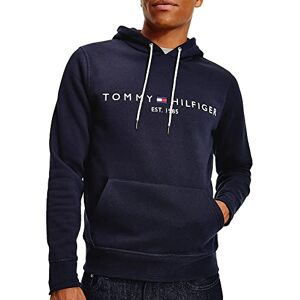 Tommy Hilfiger Homme Sweatshirt Tommy Logo Hoody, Bleu (Sky Captain 403), L Tommy Hilfiger Homme Sweatshirt Tommy Logo Hoody, Bleu (Sky Captain 403), L