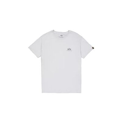 Alpha T-shirt basique avec petit logo pour homme, Gris pastel., S Alpha T-shirt basique avec petit logo pour homme, Gris pastel., S