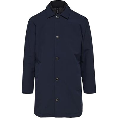 SELECTED HOMME SELETED HOMME Manteau long Slhalvin rembourré Noos pour homme, bleu, M SELECTED HOMME SELETED HOMME Manteau long Slhalvin rembourré Noos pour homme, bleu, M