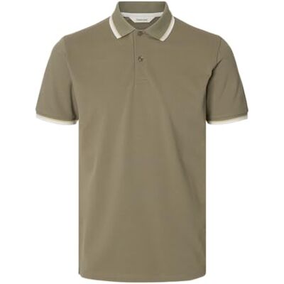 SELECTED HOMME SELECTED MEN Slhslim-Atlas Sport Ss Polo, Vétiver, M SELECTED HOMME SELECTED MEN Slhslim-Atlas Sport Ss Polo, Vétiver, M