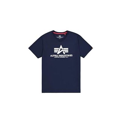 Alpha T-shirt basique à col en V pour homme, Bleu marine, M Alpha T-shirt basique à col en V pour homme, Bleu marine, M