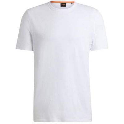 Boss Tegood 10240843 01 T-shirt pour homme Blanc 100, Blanc 100., 4XL Boss Tegood 10240843 01 T-shirt pour homme Blanc 100, Blanc 100., 4XL