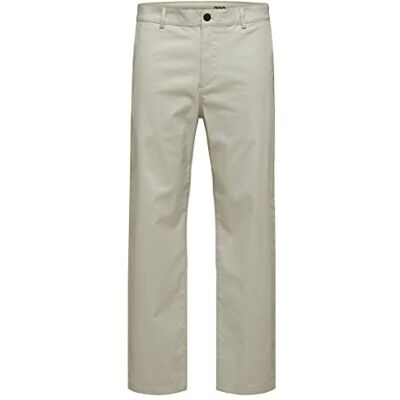 SELECTED HOMME WHITE Pantalons, Gris, 32W / 32L SELECTED HOMME WHITE Pantalons, Gris, 32W / 32L