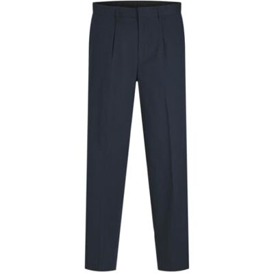 JACK & JONES Jprriviera Linen Pantalon coupe décontractée, bleu marine, 50 JACK & JONES Jprriviera Linen Pantalon coupe décontractée, bleu marine, 50