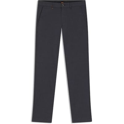 Boss Pantalon chino plat pour homme, bleu foncé, 30W / 34L Boss Pantalon chino plat pour homme, bleu foncé, 30W / 34L