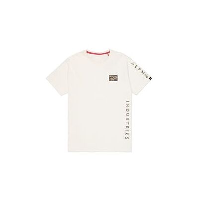 Alpha T-shirt à manches camouflage pour homme, blanc vintage, L, blanc vintage, L Alpha T-shirt à manches camouflage pour homme, blanc vintage, L, blanc vintage, L