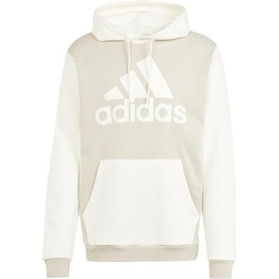 adidas Essentials Sweat à capuche en polaire beige pour homme adidas Essentials Sweat à capuche en polaire beige pour homme