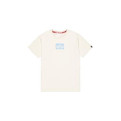 Alpha T-Shirt Homme Satin Logo Vintage Blanc XL, blanc vintage, XL Alpha T-Shirt Homme Satin Logo Vintage Blanc XL, blanc vintage, XL