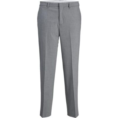 JACK & JONES JPRTHEO Noos Pantalon, Gris clair chiné/coupe : coupe droite, 48 JACK & JONES JPRTHEO Noos Pantalon, Gris clair chiné/coupe : coupe droite, 48