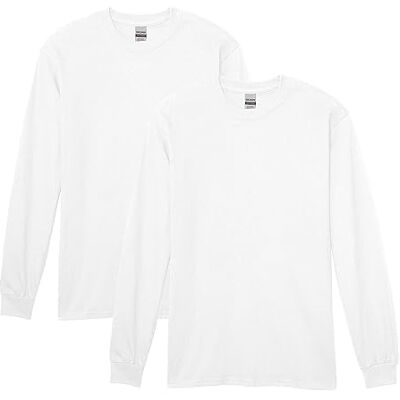 Gildan T- Shirt (Lot de 2) Homme, Blanc, L Gildan T- Shirt (Lot de 2) Homme, Blanc, L