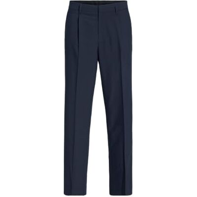 JACK & JONES Jprbushwick Pantalon de costume pour homme Coupe décontractée, Bleu marine foncé/coupe : coupe décontractée, 50 JACK & JONES Jprbushwick Pantalon de costume pour homme Coupe décontractée, Bleu marine foncé/coupe : coupe décontractée, 50