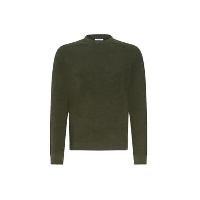 BRAX Roy Feel Good Pull sportif à col rond pour homme, Deep Pine, S BRAX Roy Feel Good Pull sportif à col rond pour homme, Deep Pine, S
