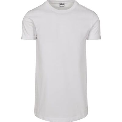 Urban Classics Short Shaped Turn Up Tee T-Shirt Homme, Blanc (White 00220), L Urban Classics Short Shaped Turn Up Tee T-Shirt Homme, Blanc (White 00220), L