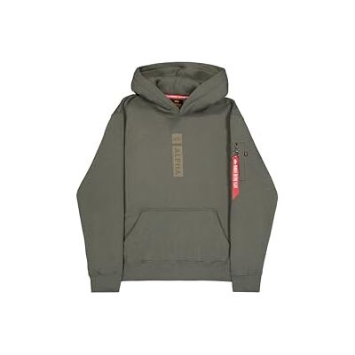 Alpha Sweat à capuche Pp pour homme, Vert olive foncé, M Alpha Sweat à capuche Pp pour homme, Vert olive foncé, M