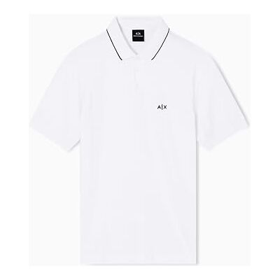Giorgio Armani Essential, Short Sleeve Stiped Collar Side Monogram Logo Polo Homme (lot de 1) Giorgio Armani Essential, Short Sleeve Stiped Collar Side Monogram Logo Polo Homme (lot de 1)