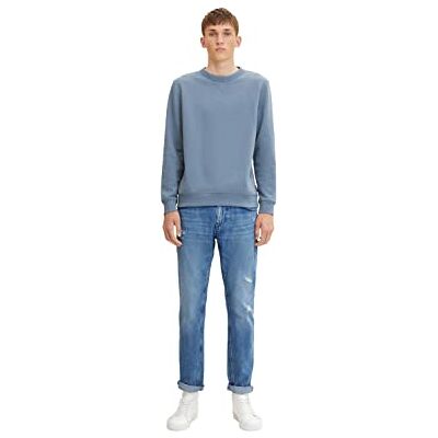 TOM TAILOR Denim Hommes Sweat-shirt avec poche poitrine 1034148, 29999 Black, L TOM TAILOR Denim Hommes Sweat-shirt avec poche poitrine 1034148, 29999 Black, L