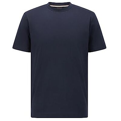 Boss T-shirt uni à manches courtes et col rond pour homme, bleu marine, S Boss T-shirt uni à manches courtes et col rond pour homme, bleu marine, S