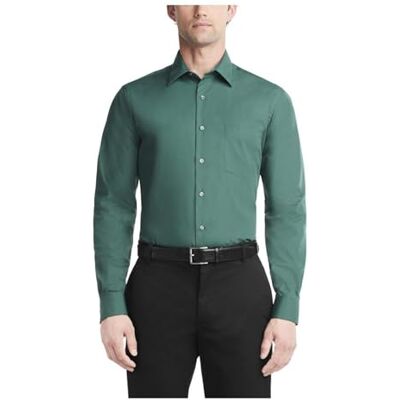 Van Heusen Chemise Habillée Ajustée À Col Pointu en Popeline Chemise Homme (lot de 1) Van Heusen Chemise Habillée Ajustée À Col Pointu en Popeline Chemise Homme (lot de 1)
