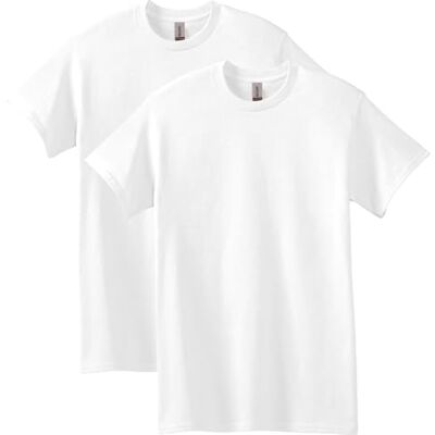 Gildan Lot de 2 t-shirts en coton épais pour adulte Chemise Homme (lot de 2) Gildan Lot de 2 t-shirts en coton épais pour adulte Chemise Homme (lot de 2)
