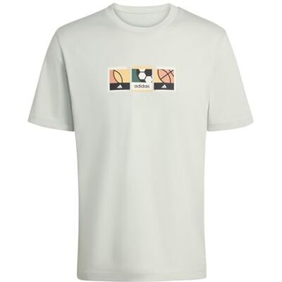 adidas herr MEMORIES OF SPORT STAMPS GRAPHIC T-SHIRT, linen green, XXL adidas herr MEMORIES OF SPORT STAMPS GRAPHIC T-SHIRT, linen green, XXL