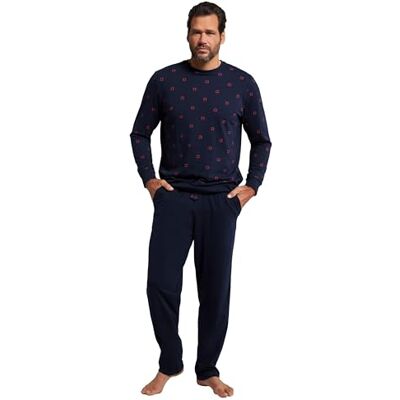 JP 1880 Hommes Grandes Tailles Pyjama Ventre Confort, Deux pièces (Pantalon et t-Shirt à Manches Longues, avec Base élastique) Jusqu'au 8 XL 800342, Bleu Nuit, 3XL Grande taille JP 1880 Hommes Grandes Tailles Pyjama Ventre Confort, Deux pièces (Pantalon et t-Shirt à Manches Longues, avec Base élastique) Jusqu'au 8 XL 800342, Bleu Nuit, 3XL Grande taille