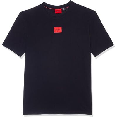 HUGO T-shirt Côtelé avec Col Rond et Ajustement Régulier avec Logo Central T-shirt Homme (lot de 1) HUGO T-shirt Côtelé avec Col Rond et Ajustement Régulier avec Logo Central T-shirt Homme (lot de 1)