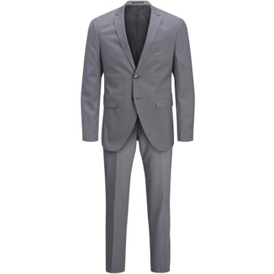 JACK & JONES Male Costume 2 pièces Super Slim Fit, Gris clair chiné, 50 JACK & JONES Male Costume 2 pièces Super Slim Fit, Gris clair chiné, 50