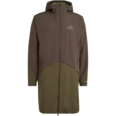 adidas Homme Terrex Multi 2 Layer Climaproof Rain Parka Coat, shadow olive/olive strata, M adidas Homme Terrex Multi 2 Layer Climaproof Rain Parka Coat, shadow olive/olive strata, M