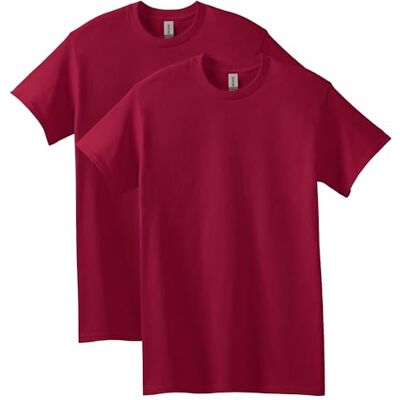 Gildan Lot de 2 t-shirts en coton épais pour adulte Chemise Homme (lot de 2) Gildan Lot de 2 t-shirts en coton épais pour adulte Chemise Homme (lot de 2)