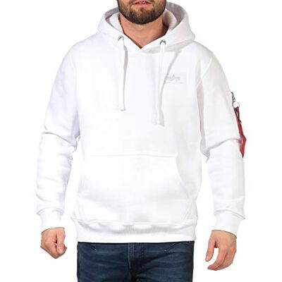 Alpha Indutries Back Hoody Camo Print Sweat À Capuche pour Homme Sweatshirt, White/Black Camo, XL Alpha Indutries Back Hoody Camo Print Sweat À Capuche pour Homme Sweatshirt, White/Black Camo, XL