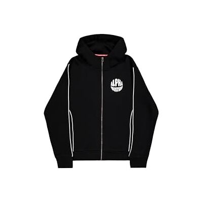 Alpha Sweat à capuche zippé avec logo pour homme, noir, XL, Noir, XL Alpha Sweat à capuche zippé avec logo pour homme, noir, XL, Noir, XL