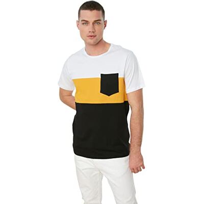 Trendyol T-shirt À Col Rond et Coupe Ajustée T-shirt Homme Trendyol T-shirt À Col Rond et Coupe Ajustée T-shirt Homme