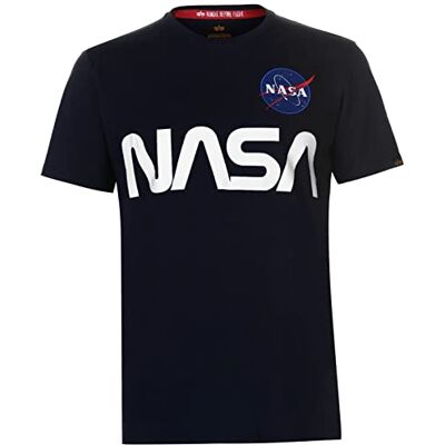 Alpha T-shirt réfléchissant NASA pour homme, bleu, S Alpha T-shirt réfléchissant NASA pour homme, bleu, S